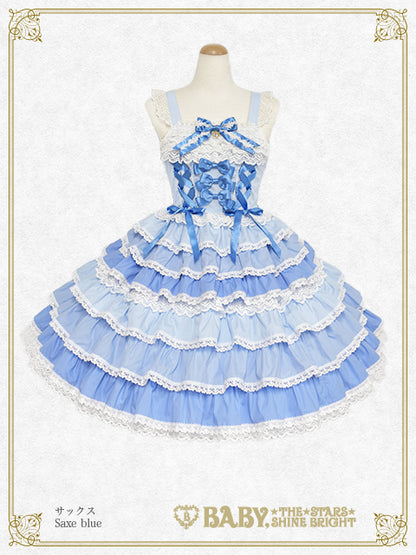 [Pre-order] Le froufrou sucré fondues Jumper Skirt (Multicolor Ver.)