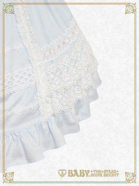 Pre-order] Lace Frill Jumper Skirt (Sateen) – BABY, THE STARS
