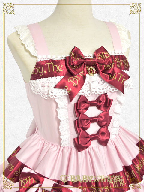 [Pre-order] BABY Ribbon Sweet Diary Jumper Skirt