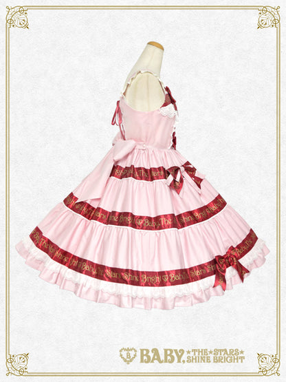 [Pre-order] BABY Ribbon Sweet Diary Jumper Skirt