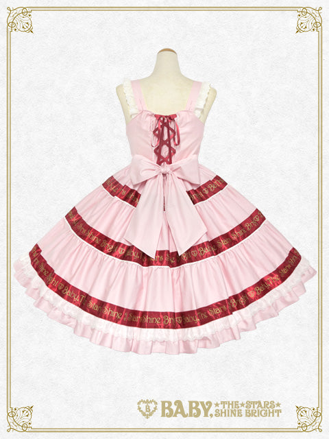 [Pre-order] BABY Ribbon Sweet Diary Jumper Skirt