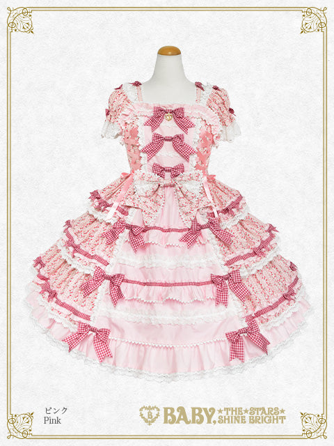 【予約】Floriana Ribbon ジャンパースカート