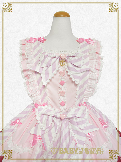 Heart♡Bunny Parade ストライプジャンパースカート