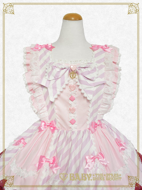 Heart♡Bunny Parade ストライプジャンパースカート