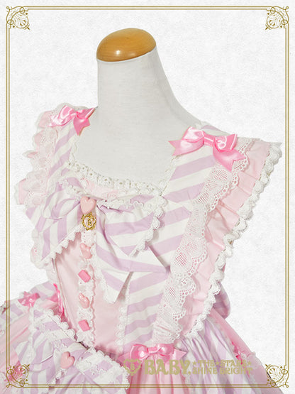 Heart♡Bunny Parade ストライプジャンパースカート