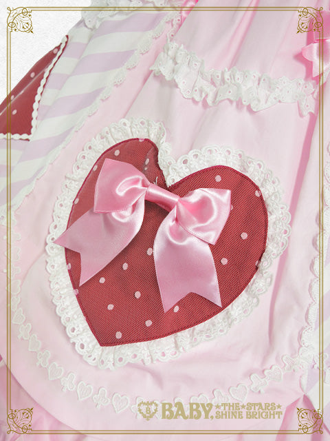 Heart♡Bunny Parade ストライプジャンパースカート