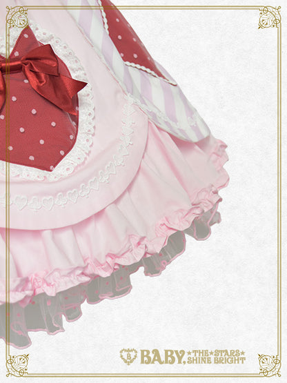 【予約】Heart♡Bunny Parade ストライプジャンパースカート