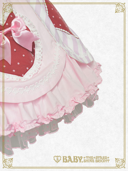 Heart♡Bunny Parade ストライプジャンパースカート