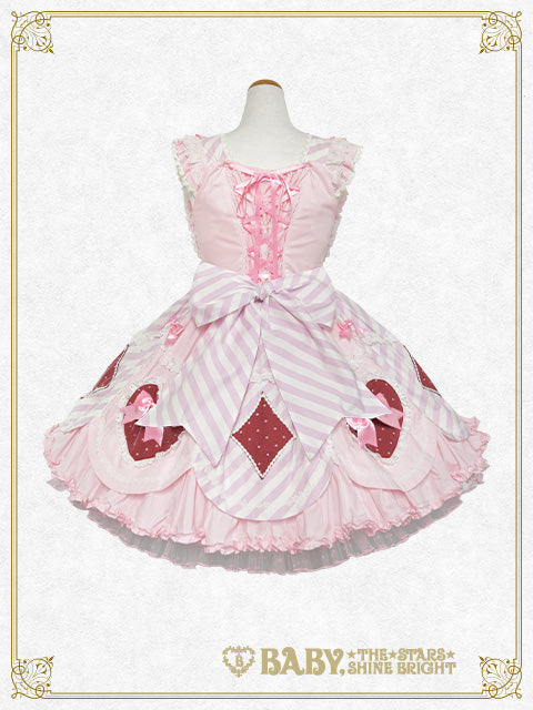 Heart♡Bunny Parade ストライプジャンパースカート – BABY, THE STARS