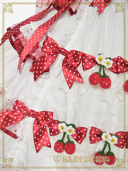 [Pre-order] Doki Doki♡Heart fluttering Princess Strawberry Jumper Skirt