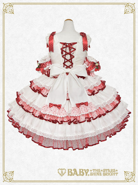 [Pre-order] Doki Doki♡Heart fluttering Princess Strawberry Jumper Skirt