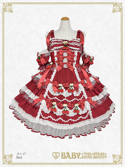 [Pre-order] Doki Doki♡Heart fluttering Princess Strawberry Jumper Skirt