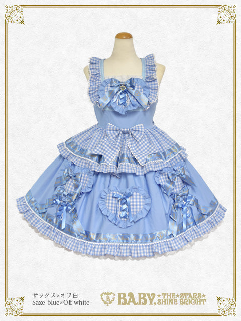 【予約】Best Wishes Hearty Gingham ジャンパースカート