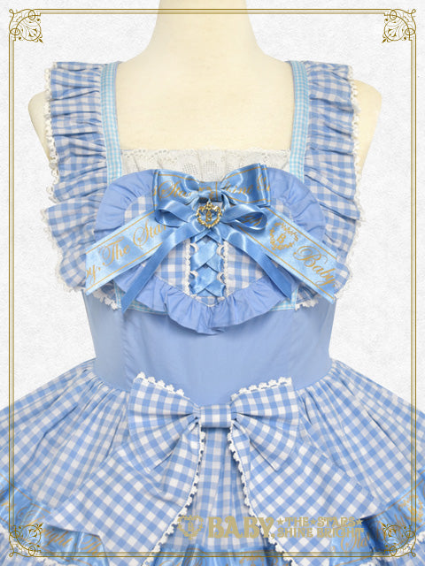 【予約】Best Wishes Hearty Gingham ジャンパースカート