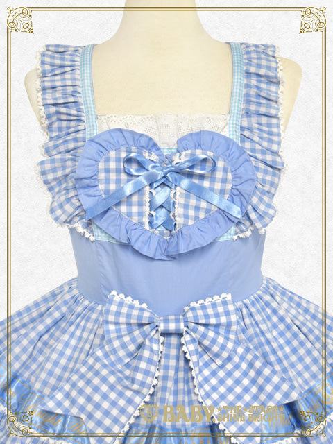 【予約】Best Wishes Hearty Gingham ジャンパースカート