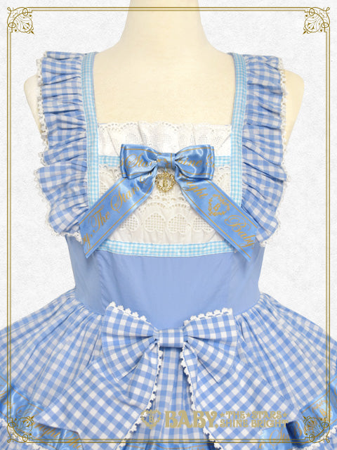 【予約】Best Wishes Hearty Gingham ジャンパースカート