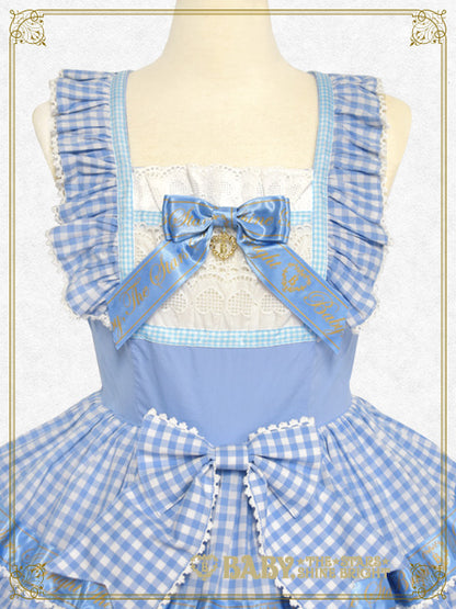 【予約】Best Wishes Hearty Gingham ジャンパースカート