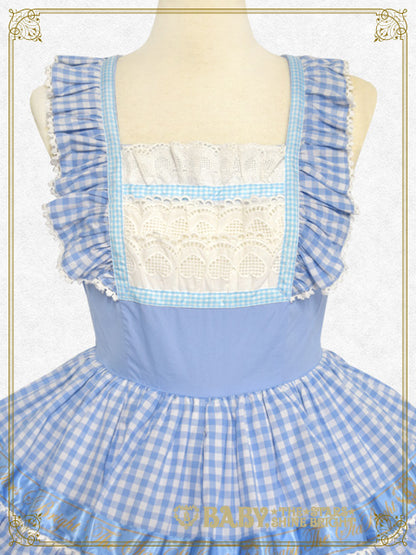 【予約】Best Wishes Hearty Gingham ジャンパースカート