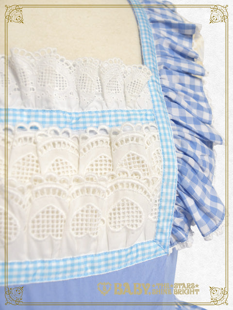 【予約】Best Wishes Hearty Gingham ジャンパースカート