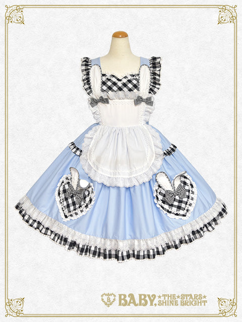 【予約】Alice Meets the White Rabbit ジャンパースカート