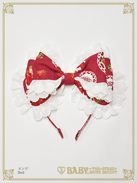 [Pre-order] Love’s Strawberry Afternoon Tea Head bow
