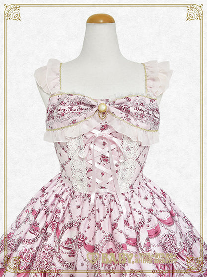 【予約】Cinderella〜きらめく魔法の舞踏会〜柄ジャンパースカートI