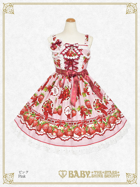 [Pre-order] Love’s Strawberry Afternoon Tea Jumper Skirt I