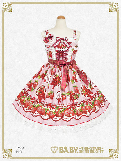 [Pre-order] Love’s Strawberry Afternoon Tea Jumper Skirt I