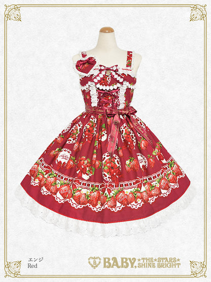 [Pre-order] Love’s Strawberry Afternoon Tea Jumper Skirt I