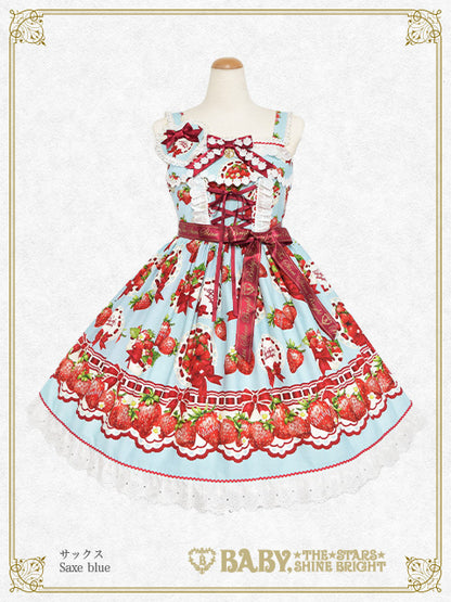 [Pre-order] Love’s Strawberry Afternoon Tea Jumper Skirt I