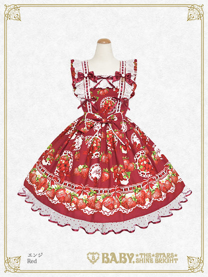 [Pre-order] Love’s Strawberry Afternoon Tea Jumper Skirt II