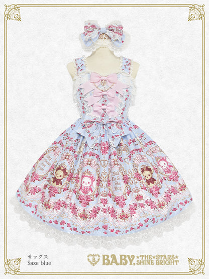 【予約/通販限定】くみゃちゃんの La Princesse Éternelle柄 ジャンパースカートII＆カチューシャセット