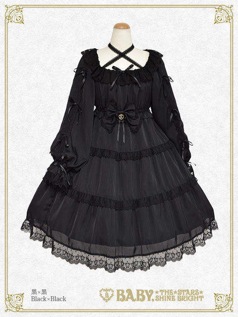 [Pre-order] Little Kitten Lunaria♡ Stripe One-Piece Dress