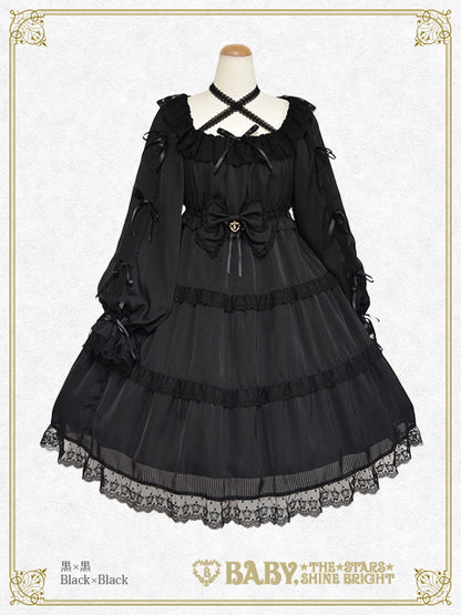 [Pre-order] Little Kitten Lunaria♡ Stripe One-Piece Dress