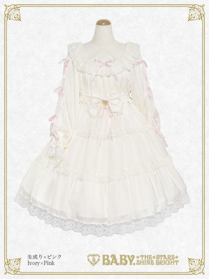[Pre-order] Little Kitten Lunaria♡ Stripe One-Piece Dress