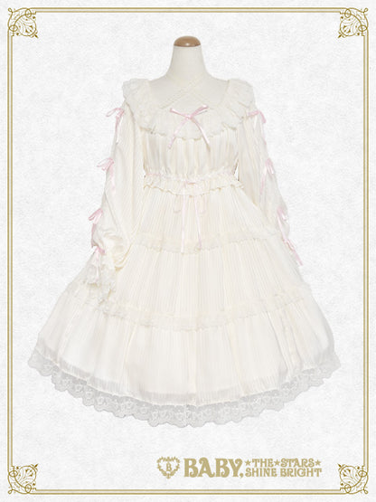 [Pre-order] Little Kitten Lunaria♡ Stripe One-Piece Dress
