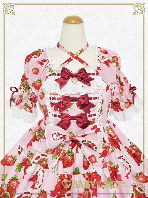 [Pre-order] Love’s Strawberry Afternoon Tea One-Piece Dress