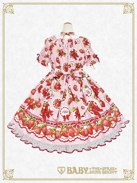 [Pre-order] Love’s Strawberry Afternoon Tea One-Piece Dress
