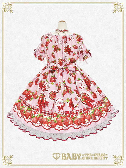 [Pre-order] Love’s Strawberry Afternoon Tea One-Piece Dress