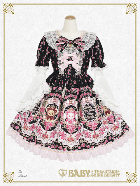 【予約】くみゃちゃんの La Princesse Éternelle柄 ワンピース