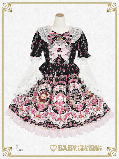 【予約】くみゃちゃんの La Princesse Éternelle柄 ワンピース