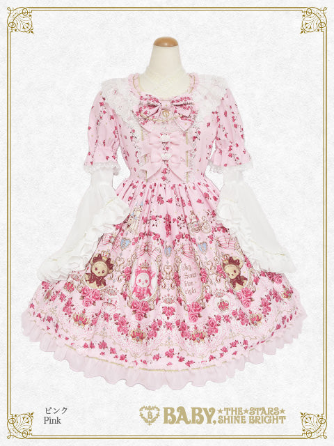 【予約】くみゃちゃんの La Princesse Éternelle柄 ワンピース