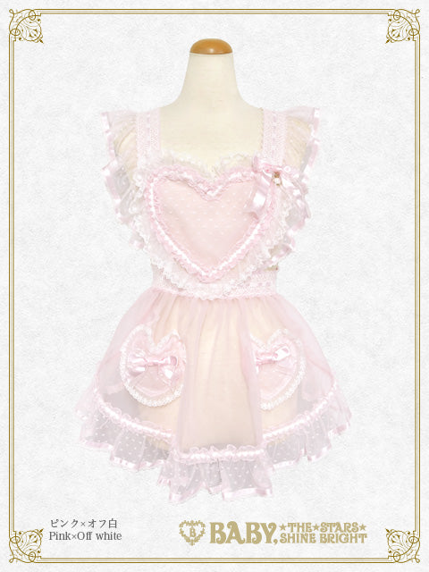 【予約】Hearty Sugar Doll オーガンジーエプロン