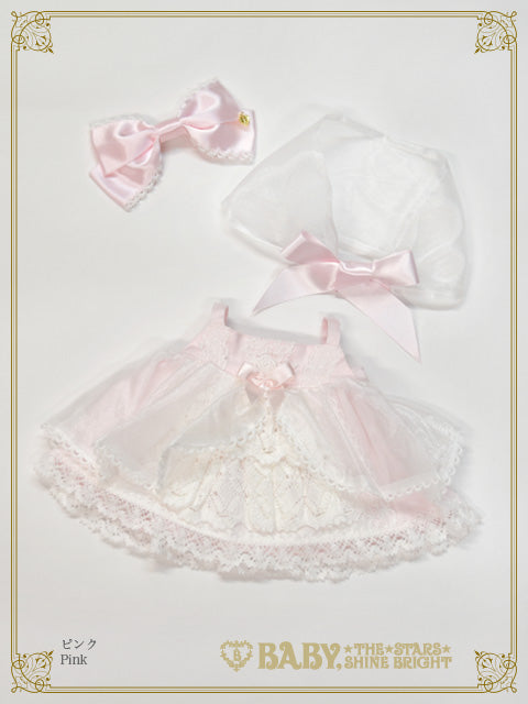 トーションレース半袖ボレロ 白 BABY,THE STARS SHINE BRI BABY,THE STARS SHINE BRIGHT - BABY,THE STARS SHINE BRIGHTチュール