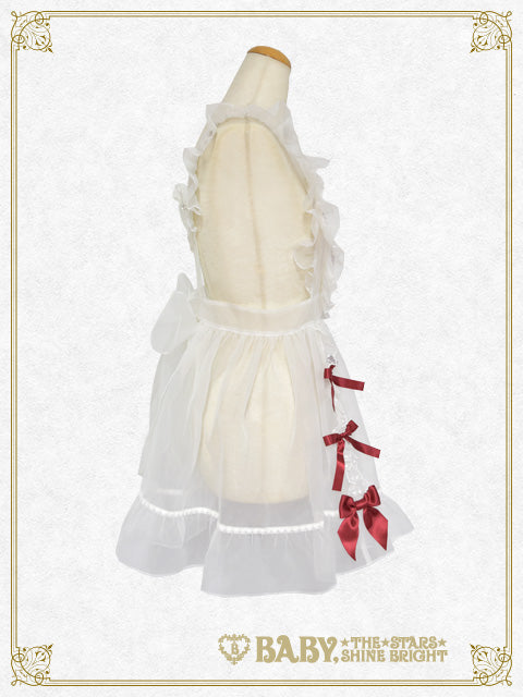 Organdy Ribbon heart apron