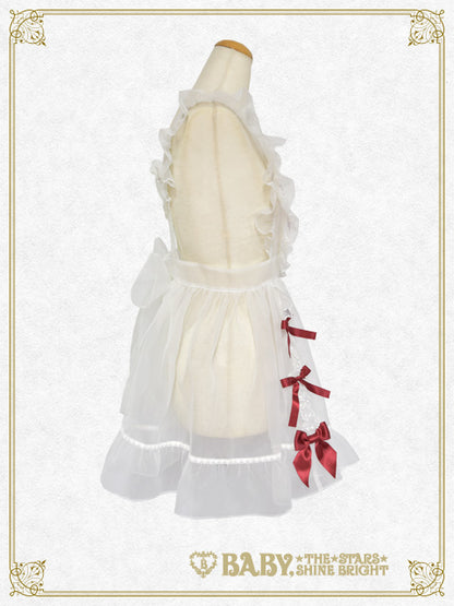 Organdy Ribbon heart apron
