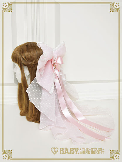 【予約】くみゃちゃんのPrincess Ribbonette 大きなおリボンバレッタ付きエシャルプ