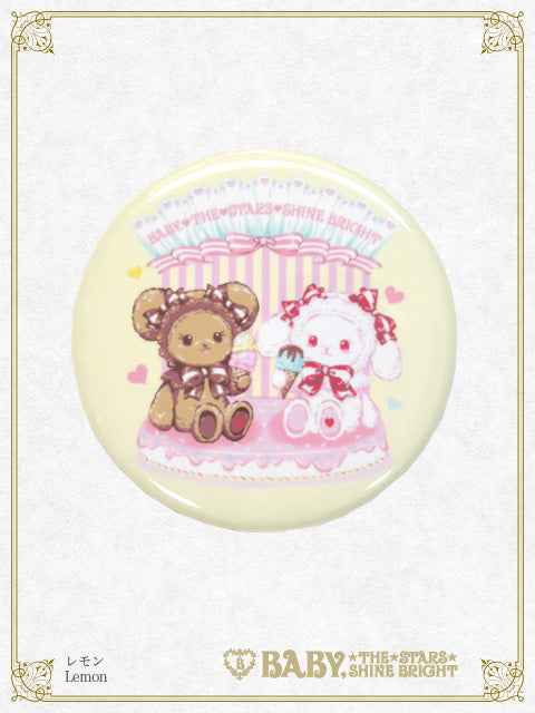 くみゃちゃんのSweet Ice Cream柄 缶バッジ