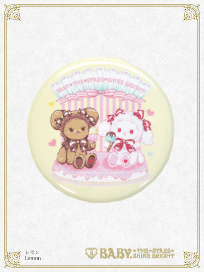くみゃちゃんのSweet Ice Cream柄 缶バッジ