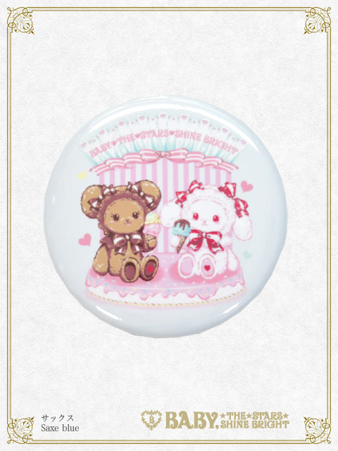 くみゃちゃんのSweet Ice Cream柄 缶バッジ